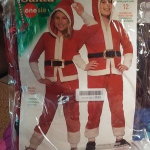 🎃 🎄 Santa 🎅 Claus Onesie Halloween or Christmas Costume NEW